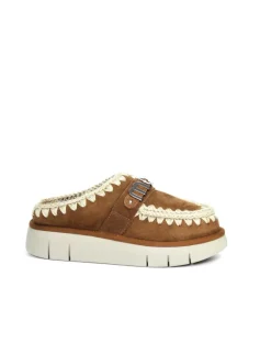 PANTOFOLA CON PELO ESKIMO METAL LOGO