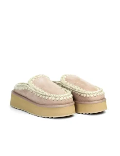 PANTOFOLA CON PELO ESKIMO PLATFORM