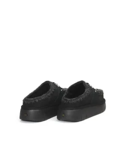 PANTOFOLA CON PELO ESKIMO METAL LOGO