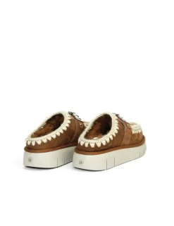 PANTOFOLA CON PELO ESKIMO METAL LOGO