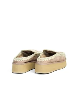 PANTOFOLA CON PELO ESKIMO PLATFORM