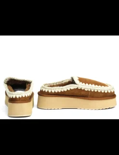 PANTOFOLA CON PELO ESKIMO PLATFORM