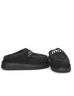 PANTOFOLA CON PELO ESKIMO METAL LOGO