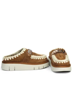 PANTOFOLA CON PELO ESKIMO METAL LOGO