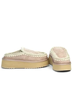 PANTOFOLA CON PELO ESKIMO PLATFORM
