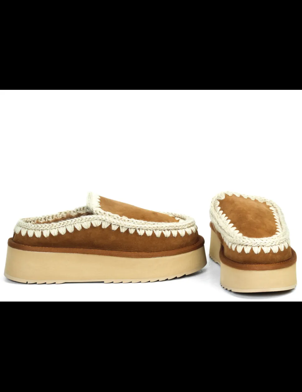 PANTOFOLA CON PELO ESKIMO PLATFORM