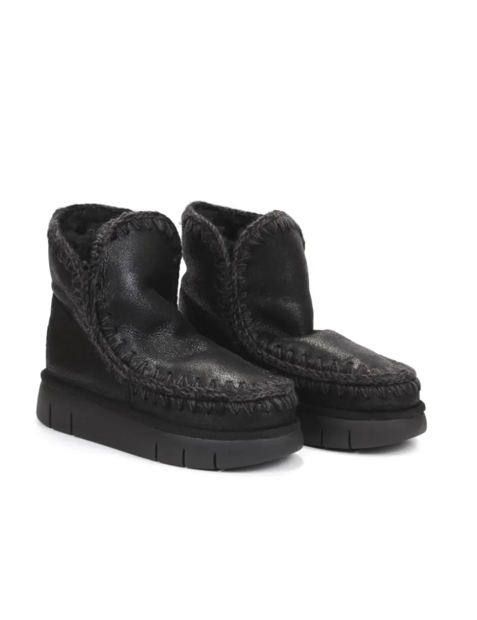 STIVALETTO CON PELO ESKIMO