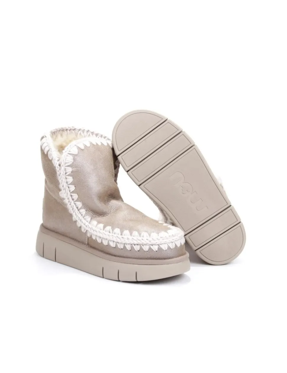 STIVALETTO CON PELO ESKIMO