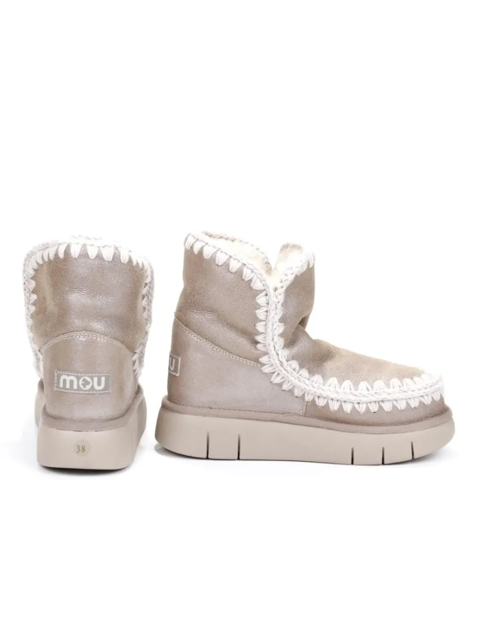 STIVALETTO CON PELO ESKIMO